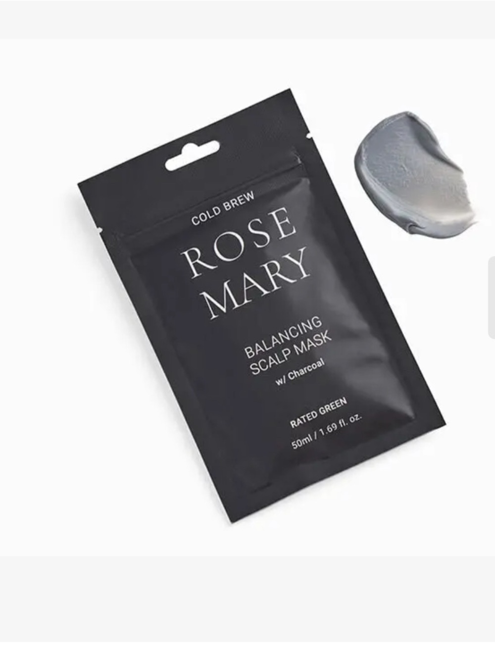 NEW Rated Green Cold Brew Rosemary Balancing Scalp Mask w/ Charcoal